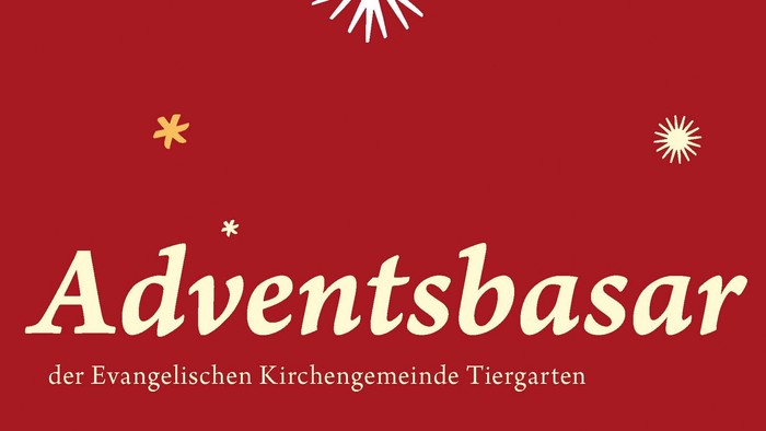 Einladungsplakat für einen Adventsmarkt der evangelischen Kirchengemeinde am 29. November 2020 von 12 bis 18 Uhr.