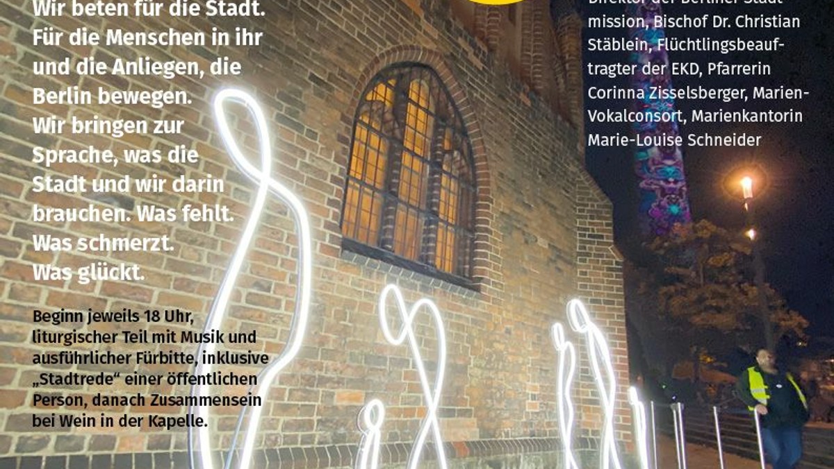 Gebet für die Stadt – Was bewegt Berlin? – „Die offene Stadt: Berlin als Ziel von Flucht- und Migrationsbewegungen“