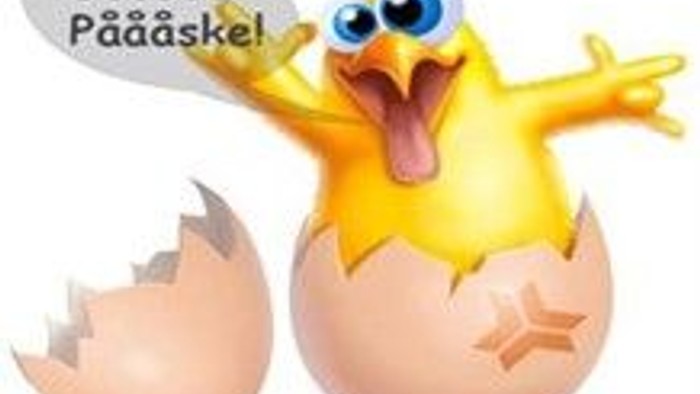En gult kylling kommer ud af et æg og siger "Gooood Påååååååååååååååååååååååååååååååååååååååååååååååååååååååååååååååååååååååååååååååååååååååååååååååååååååååååååååååååååååååååååååååååååååååååååååååååååååååååååååååååååååååååååååååååååååååååååååååååååååååå