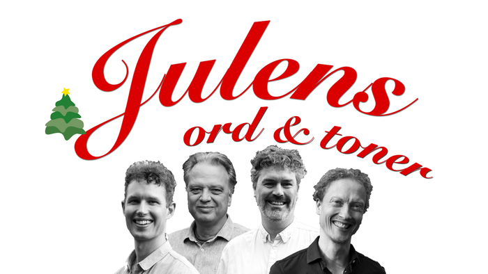 Julens ord & toner med fire mænd