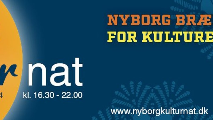 Nyborg Kultur Nat: arrangement med aktiviteter og underholdning den 4. maj 2024.