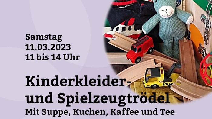 Familienzentrum Stresow lädt am 11.03.2023 zu Kinderkleider- und Spielzeugtausch mit Verpflegung ein