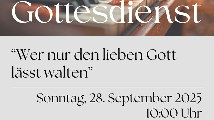 Gottesdienst am 28. September 2025 um 10:00 Uhr mit Kinderprogramm, Prälat Christof Heinze und Chor Sing my Soul.