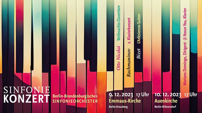 Symphoniekonzert der Berliner Philharmoniker mit Werken von Otto Nicolai, Weinberg, Shostakovich, Bizet und Debussy in der Berliner Philharmonie