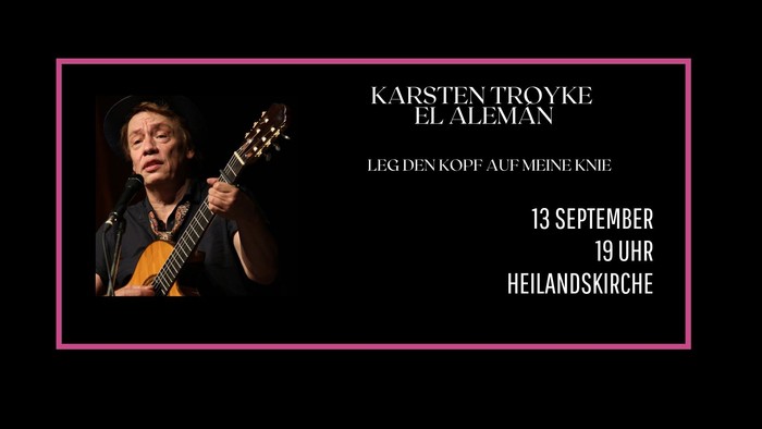 Karsten Troyke spielt am 13. September um 19 Uhr in Heilandskirche
