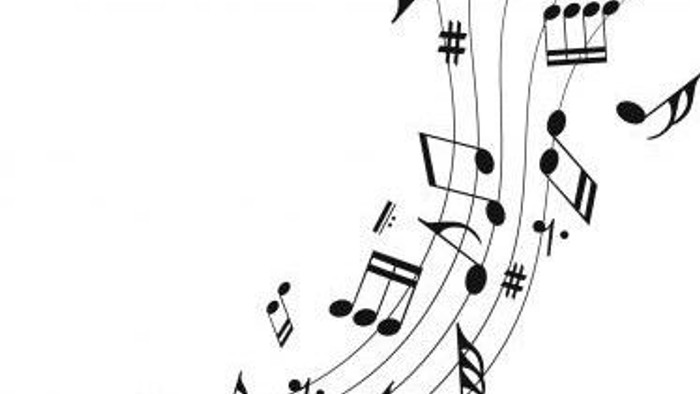 Billede af musiknoter og symboler.