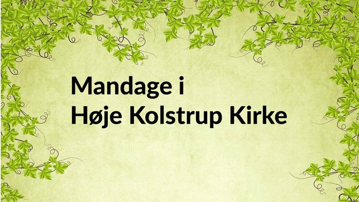 Mandage i Høje Kolstrup Kirke