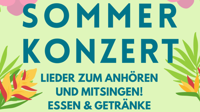 Sommerkonzert des Arche Chors am 9. Juni 2024 in der Arche Noah, Heidestrasse 86-90, 32257 Bünde