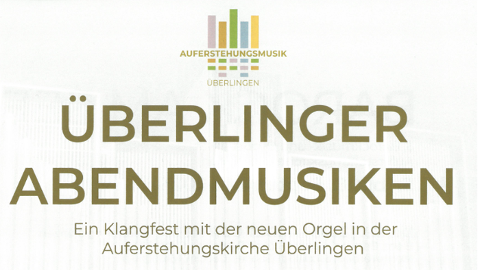 Übersicht über Abendmusiken, Termine und Programme in der Auferstehungskirche