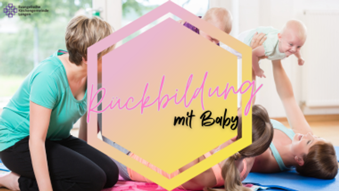 Eine Gruppe von Menschen übt Rückbildungsgymnastik mit Babys.