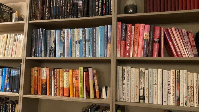 Bøger på hyller