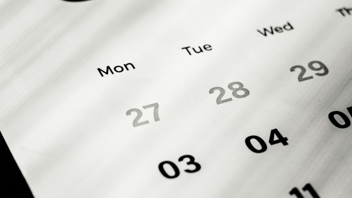 Kalender for januar måned