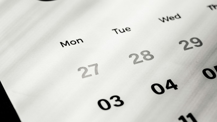 Kalender for januar måned