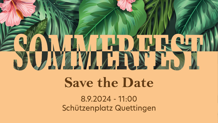Sommerfest am 8.9.2024 um 11:00 auf dem Schützenplatz in Quettingen
