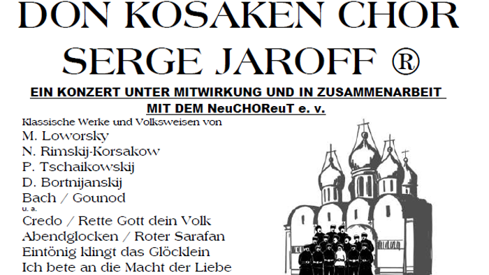Festliche Konzertgala 2025 mit Don Kosaken Chor Serge Jaroff in Neureut am 25. Oktober um 19:00 Uhr