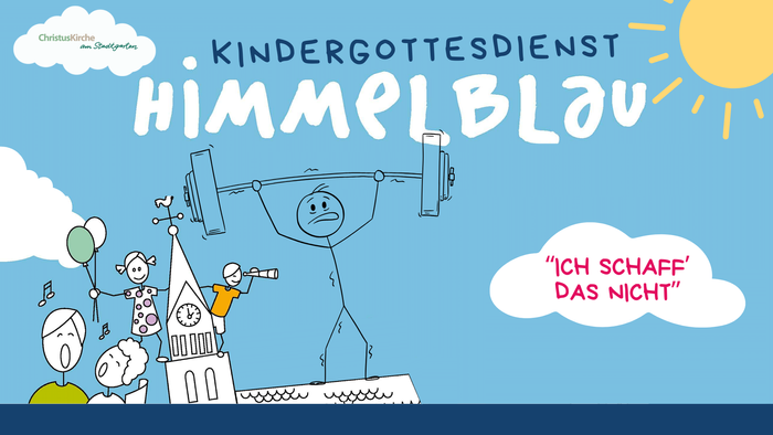 Ein lustiges Kinderbuchcover mit einem Mann, der an einem Seil hängt, und einem Schloss im Hintergrund