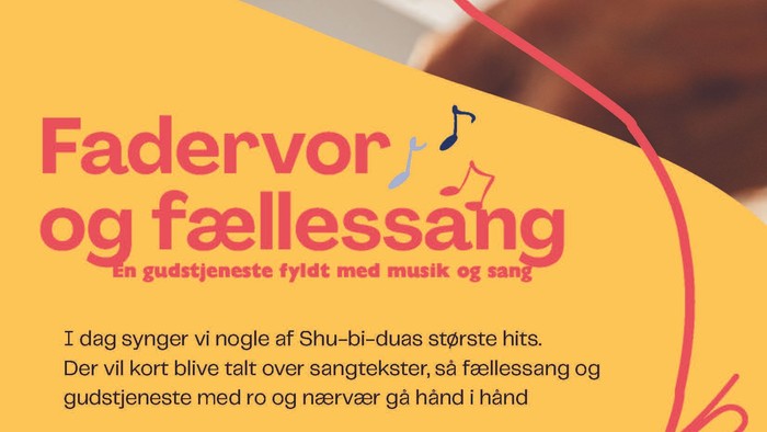 Plakat med information om sangfestival for ungdom