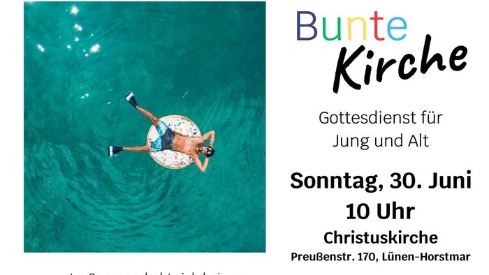 Sommerfest der Bunten Kirche mit Urlaubssegen und Familienfreundlichkeit