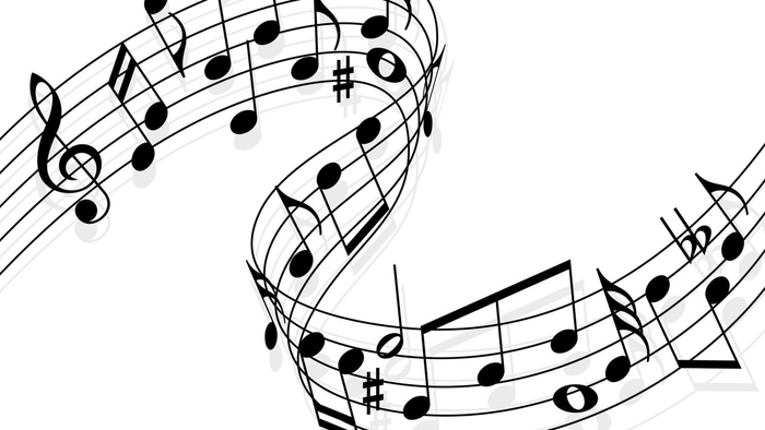 Bogstaver og noter i svævebevægelse