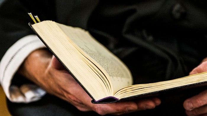 Person læser bog i bilen