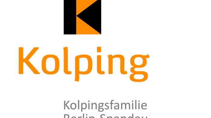 Das Logo der Kolpingsfamilie Berlin-Spandau in Orange und Schwarz