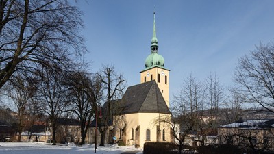 Ev.-Luth. Stadtkirche Sebnitz im Winter