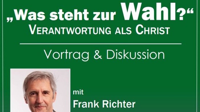 Veranstaltung mit Frank Richter über christliche Werte, moderiert von Andreas Roth, am 15.08. um 19:30 in der Kirche Leubnitz