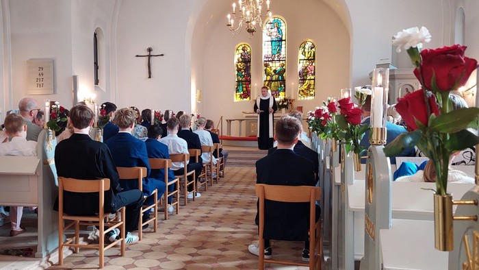 Konfirmander i Vedbæk Kirke