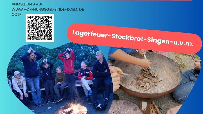Übernachtungs-Aktion für Kinder von 8-12 Jahren, Lagerfeuer, Stockbrot, Singen, u.v.m.