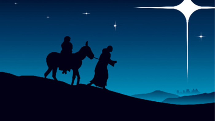 Tre vise mænd følger stjernen på sin rejse.