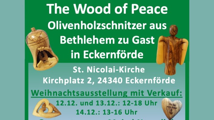 Holzschnitzereien zur Weihnachtsausstellung in der St. Nicolai-Kirche in Eckernförde