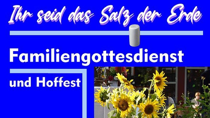 Plakat zum Erntedank-Hoffest in Eichwalde, 2025