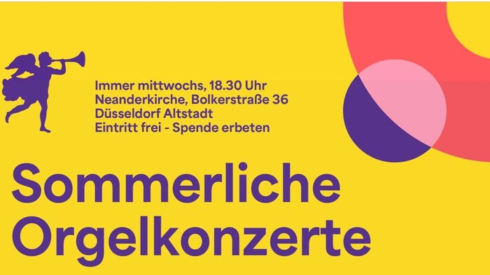 Sommerliche Orgelkonzerte, Neanderkirche, Eintritt frei