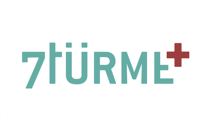 Das Bild zeigt das Logo von 7türme+.