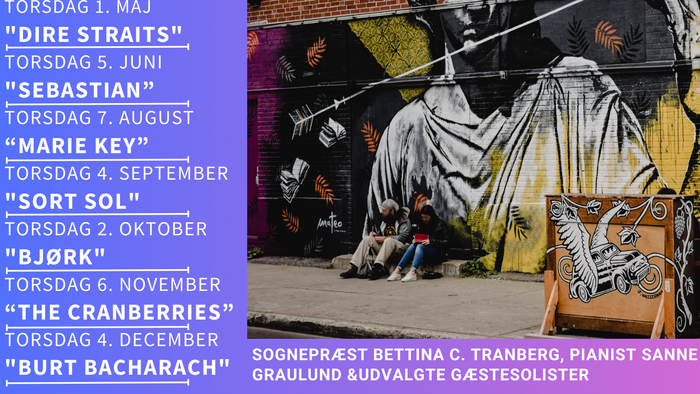 Musikgudstjeneste med koncerter og aktiviteter i Manedens Kl. 17