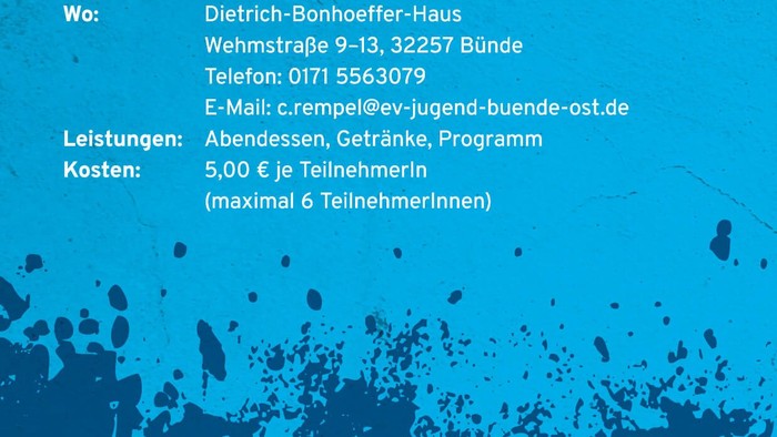 Poster für Krimidinner mit Anmeldung und Programmhinweisen