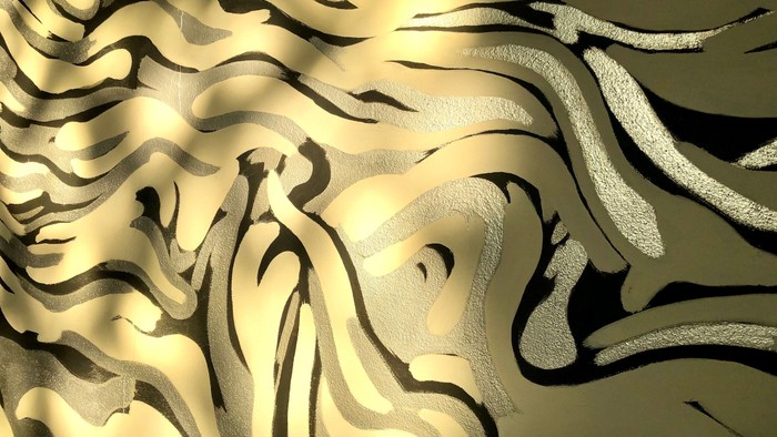 Billedet viser en 3D-grafisk repræsentation af en topografisk kort.