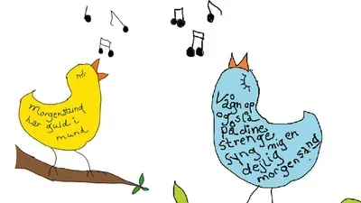 To alvorlige fugle synger en mørgenhymne