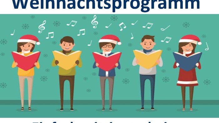 Mitsingen beim Weihnachtsprogramm, Einfach mitsingen beim Emoll-Chor, Poppige und traditionelle Advents- und Weihnachtslieder, 10 Proben, Konzert am 14.12.25 um 17 Uhr, Probentermine ab 30.9.2025 dienstags 20 Uhr Lukaskirche/Saal, Kontakt: chormusik@emmau