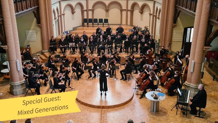 Sondergast: Mixed Generations, Orchesterprobe in großer Halle