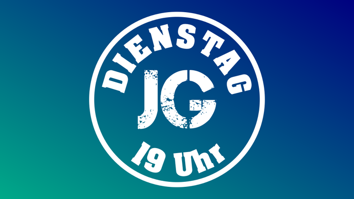 Das Bild zeigt das Logo des DJG 1901 mit einem blauen Hintergrund.