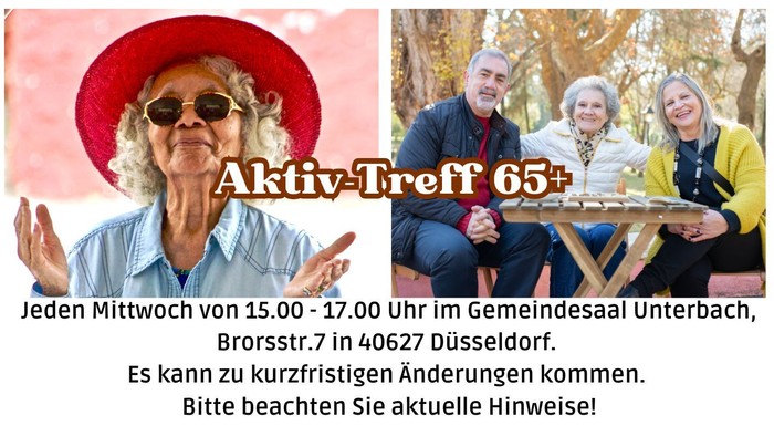 Aktiv-Treff 65: Seniorenaktivitäten und Veranstaltungen im März und April 2025