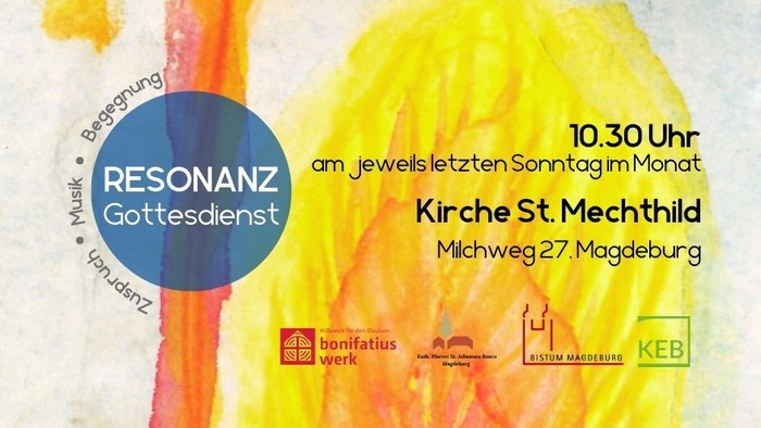 Resonanz Gottesdienst am 27. März in Magdeburg, Einlass 10.30 Uhr, Kosten 30 Euro