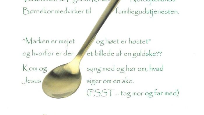 Familiegudstjeneste den 17. september kl. 17.30 i Nordspiret, med tale og musik.
