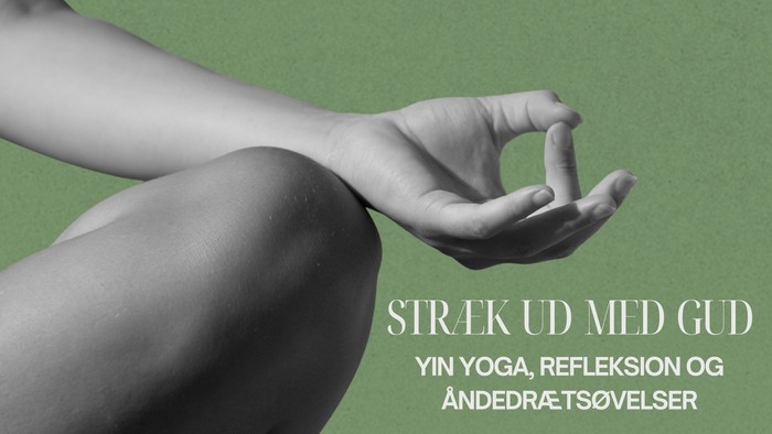 En person i en meditativ Yin Yoga-stilling med hænderne formet i et mudra, der fremmer afslapning og opmærksomhed.