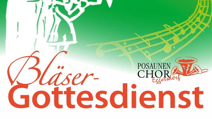 Einladung zum Bläser-Gottesdienst mit Posaunenchor und Musikinstrumenten