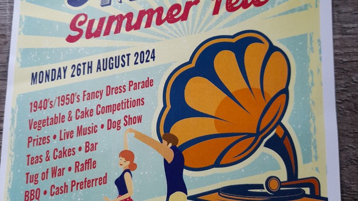 Poster for Lynsted Revival Summer Fete on 26th August 2024, featuring various activities and attractions.