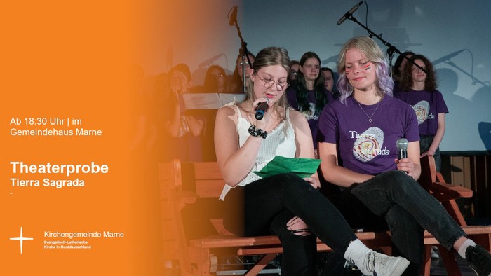 Theaterprobe der Gruppe Tierra Sagrada im Gemeindehaus Marne
