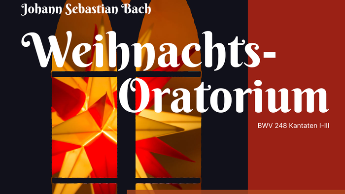 Plakat für eine Aufführung des *Weihnachtsoratoriums* von Johann Sebastian Bach