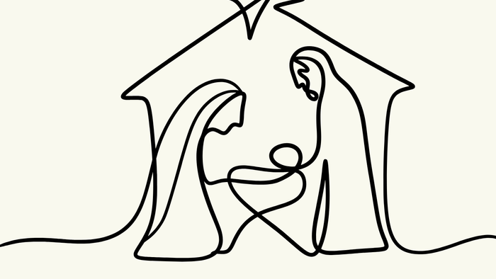 „Weihnachtsgottesdienst am 28. Dezember 2025 mit Krippenspiel und Sternillustration.“